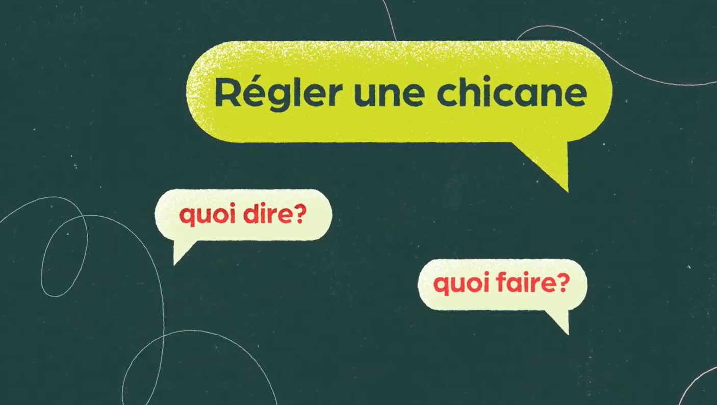 Régler une chicane | Trousse Tj | Tel-jeunes